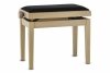 Gewa 130170 Ława do pianina white ash mat welur czarny